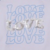 image:imageLands End Girls Graphic Tee ShirtSequins LovePurple Heather