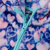 image:imageLands End Girls Softest Fleece JacketHeartsMultiAruba Blue