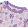 image:imageLands End Kids Pattern Snug Fit Pajama SetSnowflakesPurple