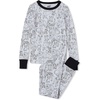 image:imageLands End Kids Pattern Snug Fit Pajama SetMulti DogsWhite