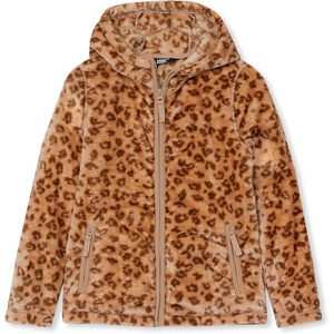 image:imageLands End Girls Softest Fleece JacketCheetahKhaki