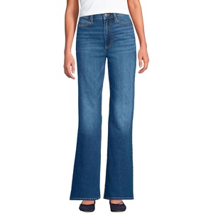 image:imageLands End Womens High Rise Flare JeansIndigo Tide Blue