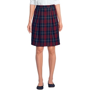 image:imageSchool Uniform Womens Plaid Skort Top of KneeClassic Navy Large Plaid