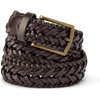 image:imageLands End Mens Leather Braid BeltBrown