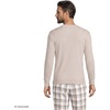 image:imageLands End Mens Knit Rib Pajama HenleyIvory Latte