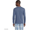 image:imageLands End Mens Knit Rib Pajama HenleyNightfall Blue
