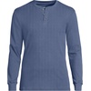 image:imageLands End Mens Knit Rib Pajama HenleyNightfall Blue