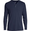 image:imageLands End Mens Knit Rib Pajama HenleyRadiant Navy