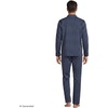 image:imageLands End Mens Long Sleeve Essential Pajama SetRadiant NavyWhite Stripe