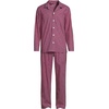 image:imageLands End Mens Long Sleeve Essential Pajama SetRich BurgundyIvory Stripe