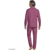 image:imageLands End Mens Long Sleeve Essential Pajama SetRich BurgundyIvory Stripe