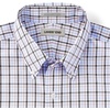 image:imageLands End Mens Traditional Fit Solid No Iron AmericanGrown Supima Pinpoint Buttondown Collar Dress ShirtBrownBlue Sky Plaid