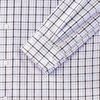 image:imageLands End Mens Traditional Fit Solid No Iron AmericanGrown Supima Pinpoint Buttondown Collar Dress ShirtBrownBlue Sky Plaid