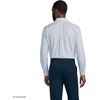 image:imageLands End Mens Traditional Fit Solid No Iron AmericanGrown Supima Pinpoint Buttondown Collar Dress ShirtMuted CobaltNavy Stripe