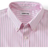 image:imageLands End Mens Traditional Fit Solid No Iron AmericanGrown Supima Pinpoint Buttondown Collar Dress ShirtRoseVintage Steel Stripe