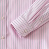 image:imageLands End Mens Traditional Fit Solid No Iron AmericanGrown Supima Pinpoint Buttondown Collar Dress ShirtRoseVintage Steel Stripe