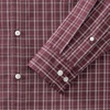 image:imageLands End Mens Wrinkle Resistant Dress ShirtBurgundyCoffeeTaupe Plaid