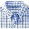 image:imageLands End Mens Wrinkle Resistant Dress ShirtRadiant NavyClear Blue Plaid
