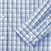image:imageLands End Mens Wrinkle Resistant Dress ShirtRadiant NavyClear Blue Plaid