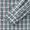 image:imageMens Traditional Fit Long Sleeve Travel Kit ShirtMuted Mineral AquaBlue Plaid