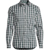 image:imageMens Traditional Fit Long Sleeve Travel Kit ShirtMuted Mineral AquaBlue Plaid