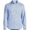 image:imageMens Traditional Fit Long Sleeve Travel Kit ShirtRadiant NavyClear Blue Plaid
