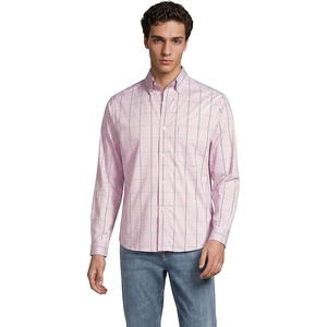 image:imageMens Traditional Fit Long Sleeve Travel Kit ShirtAntique BlossomBrown Plaid