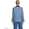 image:imageLands End Womens Reversible Barn Quilted JacketPale Slate BlueFloral