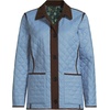image:imageLands End Womens Reversible Barn Quilted JacketPale Slate BlueFloral