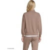 image:imageLands End Womens Serious Sweats Relaxed Quarter Zip Pullover SweatshirtCocoa