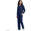 image:imageLands End Womens Serious Sweats Relaxed Quarter Zip Pullover SweatshirtDeep Sea Navy