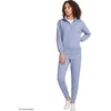 image:imageLands End Womens Serious Sweats Relaxed Quarter Zip Pullover SweatshirtFrosted Periwinkle
