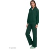 image:imageLands End Womens Serious Sweats Relaxed Quarter Zip Pullover SweatshirtPine