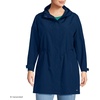 image:imageLands End Womens Squall Waterproof Hooded RaincoatDeep Sea Navy