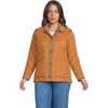 image:imageLands End Womens Reversible Barn Quilted JacketOrange GingerPlaid