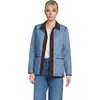 image:imageLands End Womens Reversible Barn Quilted JacketPale Slate BlueFloral