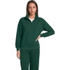image:imageLands End Womens Serious Sweats Relaxed Quarter Zip Pullover SweatshirtPine