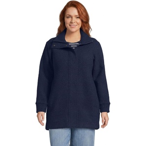 image:imageLands End Boucle Fleece CoatRadiant Navy