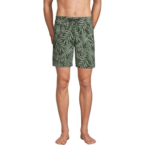 image:imageMens 7 Inch Volley Hydroliner Swim TrunksRich Olive Stipple Palm