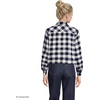 image:imageLands End Womens Cropped Flannel ShirtIvory LatteNavy Buffalo Plaid