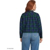image:imageLands End Womens Cropped Flannel ShirtLiberty BluePine Blackwatch