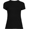 image:imageLands End Womens Drapey Rib Fitted Short Sleeve Mini TShirtBlack