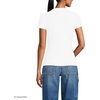 image:imageLands End Womens Drapey Rib Fitted Short Sleeve Mini TShirtWhite