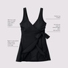 image:imageLands End Womens Side Tie Mini Swim DressBlack