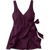 image:imageLands End Womens Side Tie Mini Swim DressDark Wine