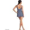 image:imageLands End Womens Side Tie Mini Swim DressSeashell GeoNavy Border