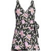 image:imageLands End Womens Side Tie Mini Swim DressTropic FloralRich Olive