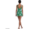image:imageLands End Womens Side Tie Mini Swim DressVibrant Clover Poppy Floral