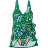 image:imageLands End Womens Side Tie Mini Swim DressVibrant Clover Poppy Floral