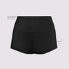 image:imageLands End Womens Tugless High Waisted Swim Boy ShortsBlack